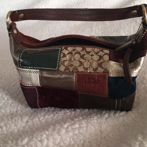 Coach mini patchwork handbag
